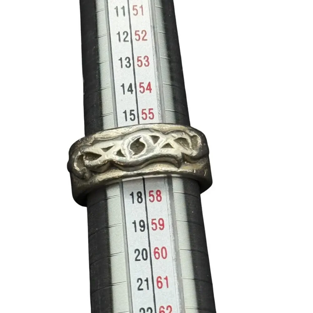 Chrome Hearts Sterling Silver Carved Band Ring – Size ~9 (U.S.)